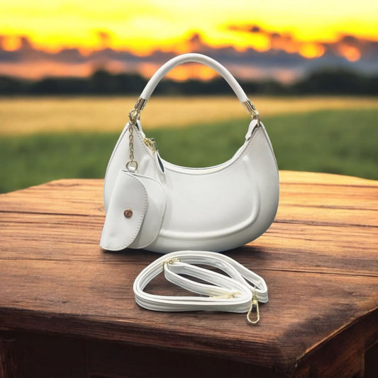 Stylish White Mini Handbag for Women | Shoulder & Sling Bag