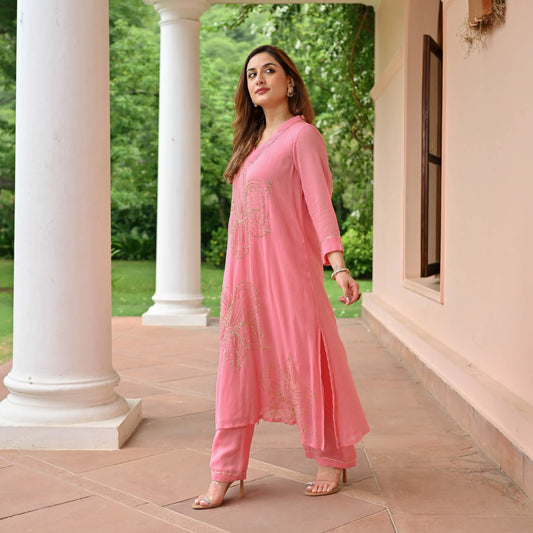 Glow Georgette Kurta Set