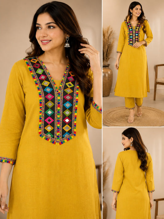 Royal Purple Ethnic Kurta Set with Dupatta